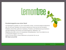 Tablet Screenshot of lemontree-media.de